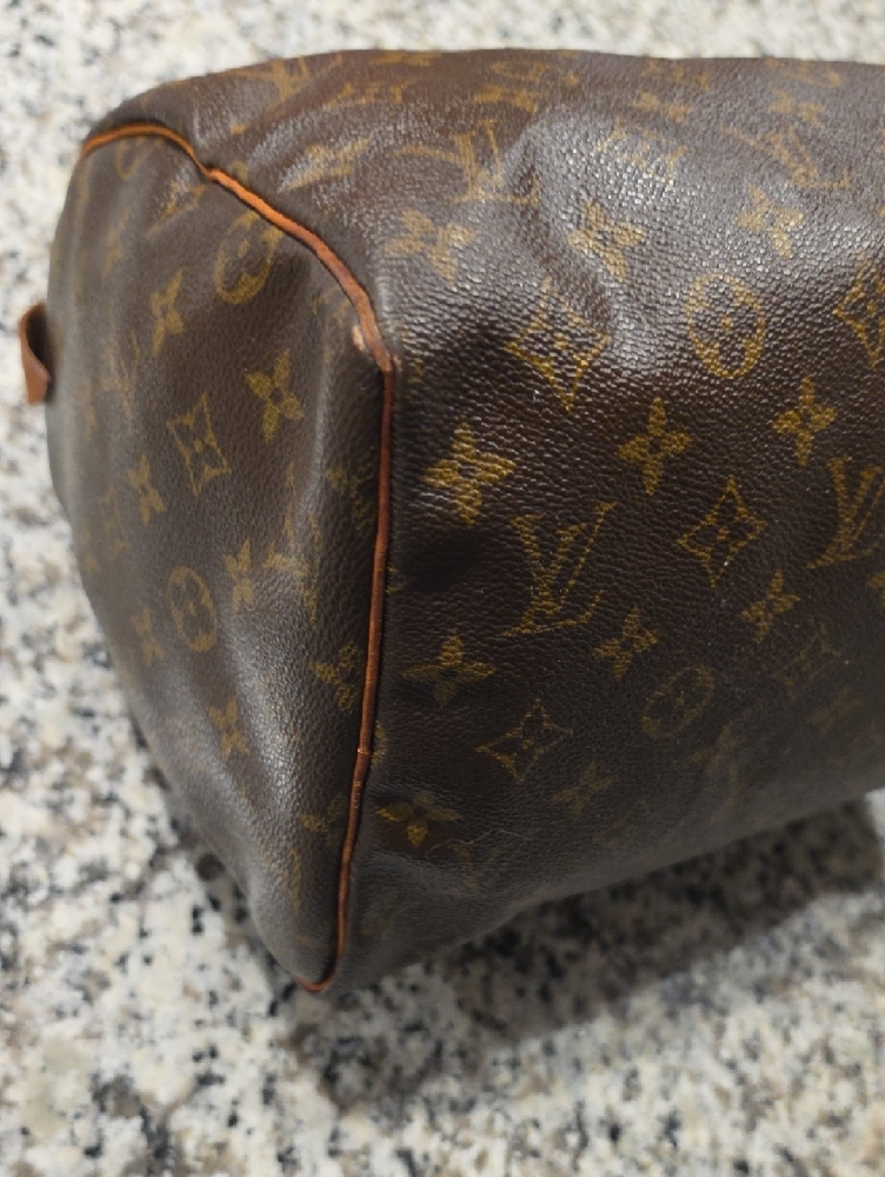 Louis Vuitton Monogram Canvas Duffel with Tan Leather Trim - Picture 5 of 5